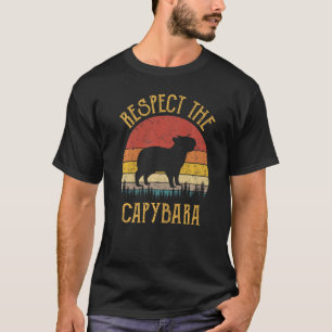 Respeite A Camisa Capybara Engraçada Rodent Animal
