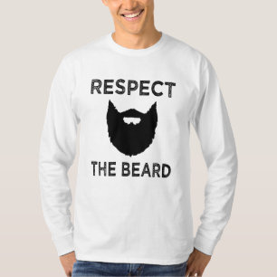 Respeite a camisa dos homens engraçados da barba