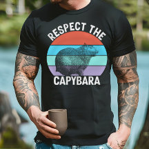 Respeite A Camiseta Capybara Funny Capybara Lover