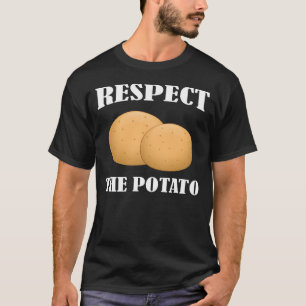 Respeite a Camiseta da Batata Humor Amante de Bata