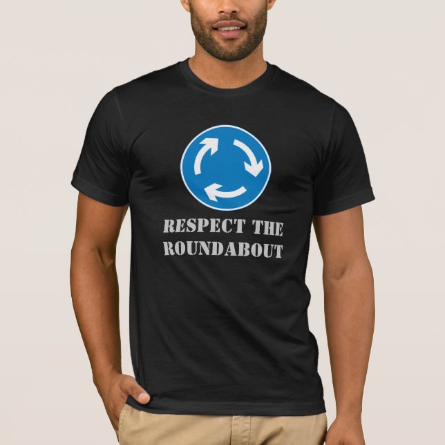 Respeite A Camiseta De Férias Engraçadas Da ROUNDA (Frente)