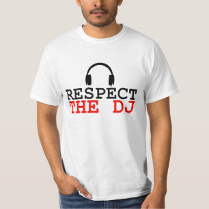 Respeite a camiseta estilo pioneira do DJ