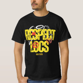 "Respeite os Locks" Camiseta Masculina com Gráfico