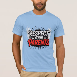 Respeite Seus Pais — Camiseta Masculina Inspirador