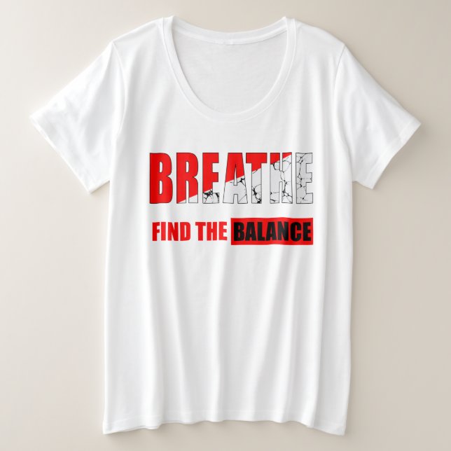 Respira y encuentra el equilibrio Camiseta (Frente do Design)