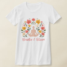Respire a Meditação de Slim-Ajustado T-Shirt
