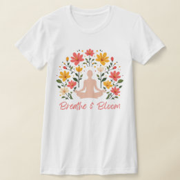 Respire a Meditação de Slim-Ajustado T-Shirt