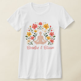 Respire a Meditação de Slim-Ajustado T-Shirt