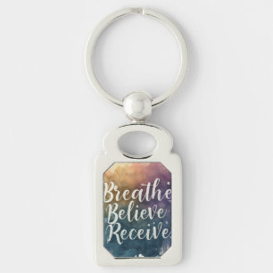 Respire, acredite, receba Chaveiro
