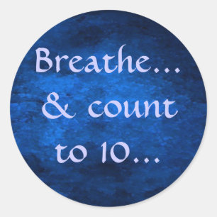 Respire... e conte até 10... adesivo