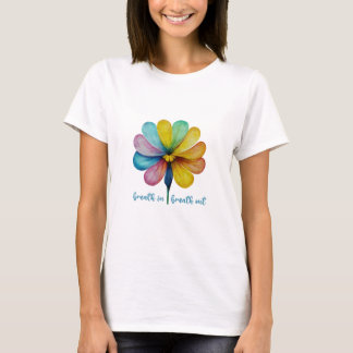 Respire, respire as T-Shirts de flor aquosa
