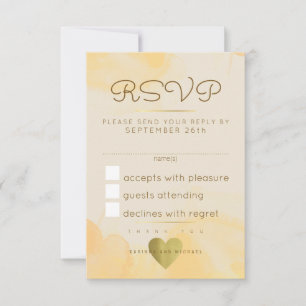 responda, responda rsvp . casamento amarelo