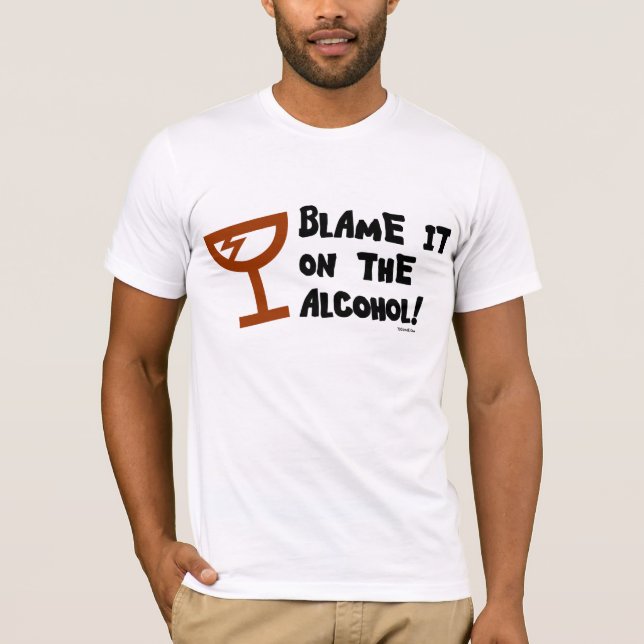 Responsabilize-o no álcool. T-shirt (Frente)