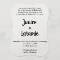 Resposta a oração Convite de Casamento