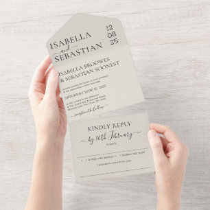 Resposta Amável Creme Neutro Casamento Moderno