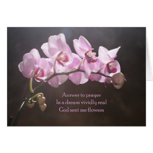 Resposta ao cartão da oração