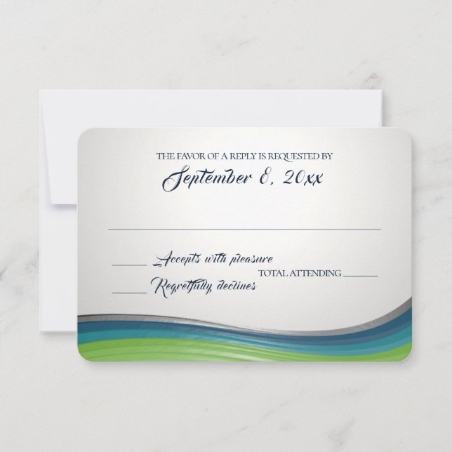 Resposta Azul e Verde da Onda de Aço (Frente)