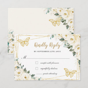 Resposta da Princesa Quinceañera Floral Branco de