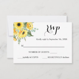 Resposta da RSVP Sunflower Greenery Cartão de Casa
