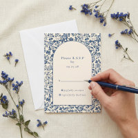 Resposta de arca azul Floral do software vintage r