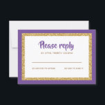 Resposta de Bat Mitzvah, com brilho roxo e Dourado<br><div class="desc">Esta placa de inserção de tendência apresenta letras em negrito na parte frontal,  com uma aparência em camadas em branco e brilho dourado e um fundo de cor sólida. Adicione seu texto usando o formulário modelo. Altere a fonte,  o layout e as cores usando o recurso Personalizar.</div>