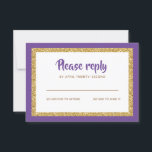 Resposta de Bat Mitzvah, com brilho roxo e Dourado<br><div class="desc">Esta placa de inserção de tendência apresenta letras em negrito na parte frontal,  com uma aparência em camadas em branco e brilho dourado e um fundo de cor sólida. Adicione seu texto usando o formulário modelo. Altere a fonte,  o layout e as cores usando o recurso Personalizar.</div>