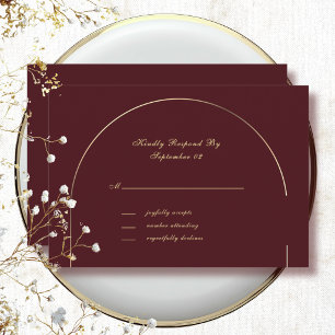 Resposta de Casamento com Arco Dourado em Borgonha