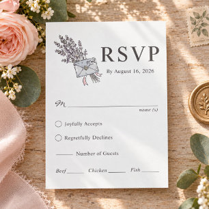 Resposta de Casamento com Buquê Floral Elegante e 