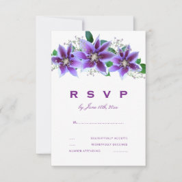 Resposta de Casamento com Clematite Chique e Sofis