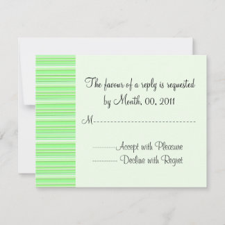Resposta de Casamento com Faixa Verde