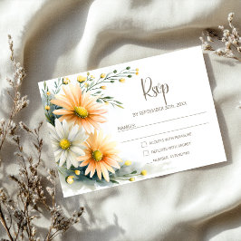 Resposta de Casamento com Margaridas Laranja e Bra