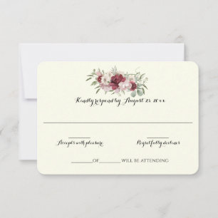 Resposta de Casamento da Floresta Floral Elegante