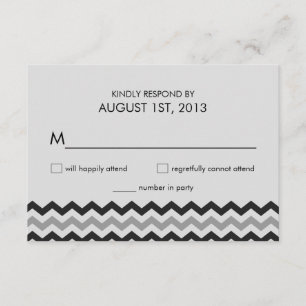 Resposta de Casamento da Modern Chevron Zigzag RSV