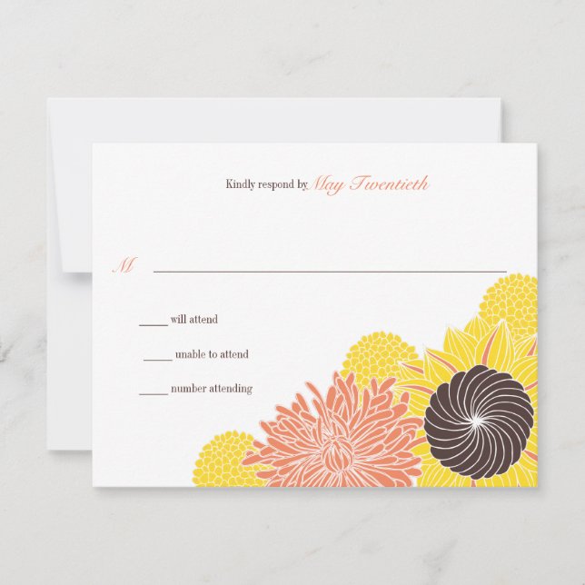 Resposta de Casamento de Blossomas do Jardim (Frente)