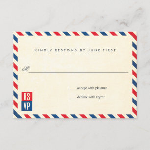 Resposta de casamento de correio aéreo