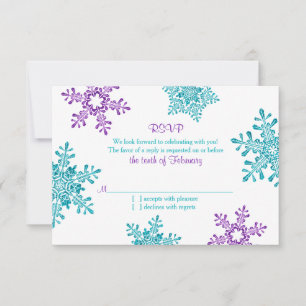 Resposta de Casamento de Inverno com Floco de Neve