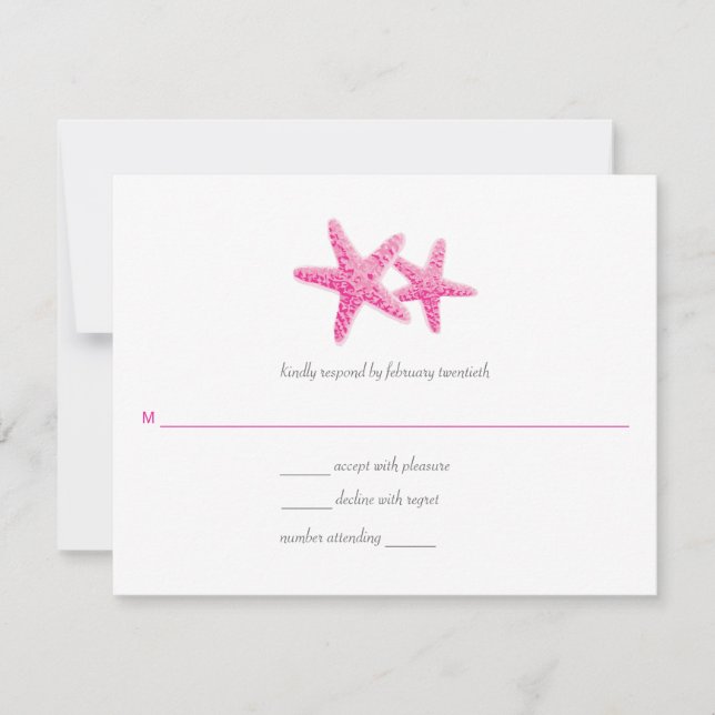 Resposta de Casamento de Starfish Pair (Frente)
