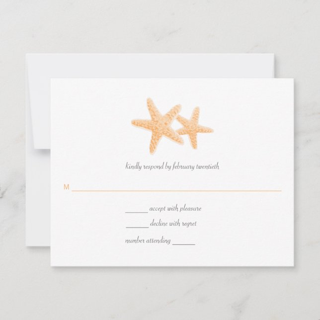 Resposta de Casamento de Starfish Pair (Frente)