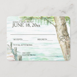 Resposta de Casamento do Lago Watercolor