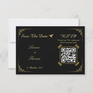Resposta de Casamento Minimalista Clássica com Bor