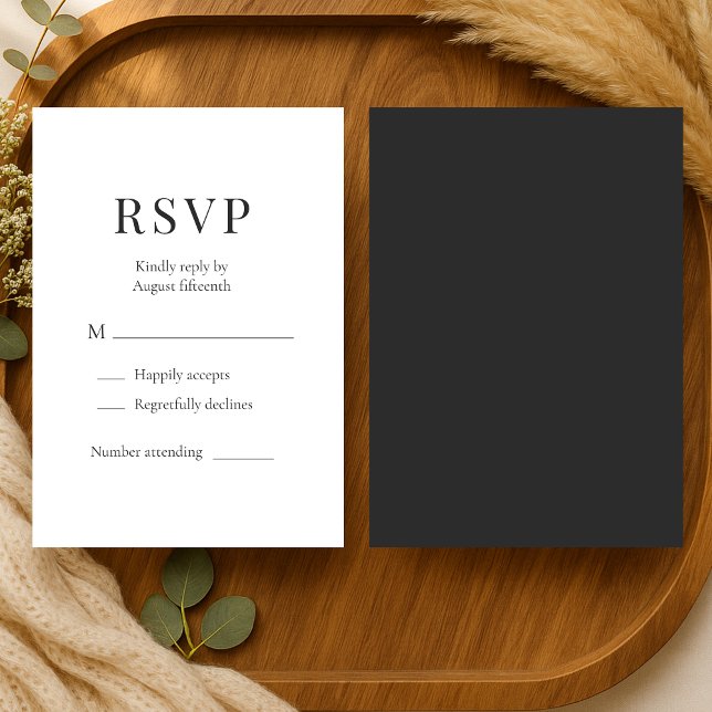 Resposta de Casamento Minimalista Moderna (Criador carregado)