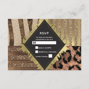 Resposta de Casamento Moderno Safari Leoa Jungle G