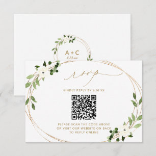 Resposta de Casamento Online com Código QR Greener