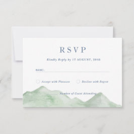 Resposta de Casamento por Aquarela nas Montanhas d