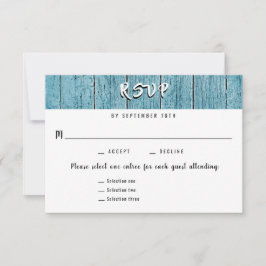 Resposta de Casamento RSVP RSVP de Árvore Rustic B