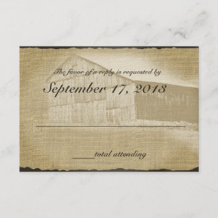 Resposta de Casamento Rustic Barn