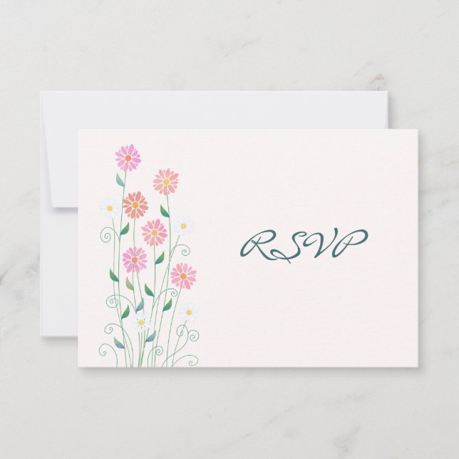 Resposta de Casamento Simples Margaridas Country F (Frente)