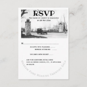 Resposta de convidado RSVP de 20 anos