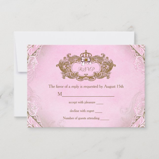 Resposta de Convite de Aniversário da Princesa Era (Frente)