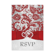 Resposta de Convite de Casamento Winter Wonderland